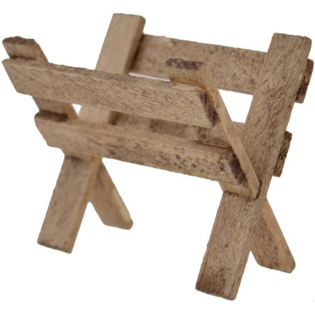 Pesebre de madera 5 cm Mundo Belenes