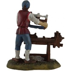 Falegname 8 cm in resina Mondo Presepi 2