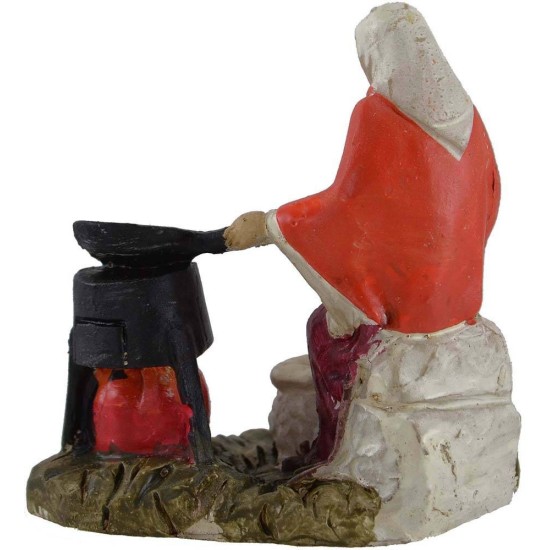 Castagnara 8 cm in resina Mondo Presepi