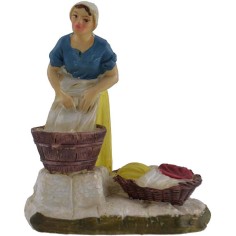Laundress in resin 8 cm