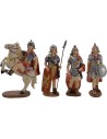 Set 4 soldati 15 cm in resina Mondo Presepi