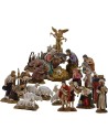 Complete nativity scene 14 subjects Landi Moranduzzo