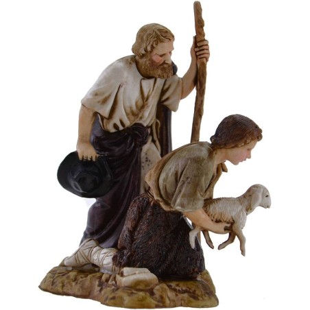 Complete nativity scene 14 subjects Landi Moranduzzo