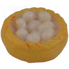 Basket with eggs 2.5 cm