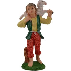 Shepherd with sheep on shoulders 10 cm