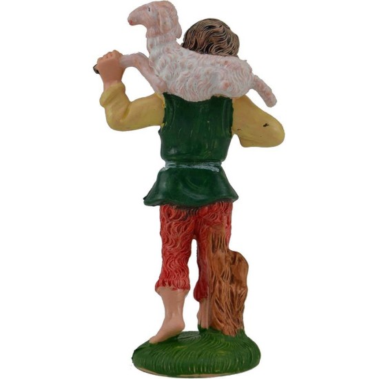 Shepherd with sheep on shoulders 10 cm