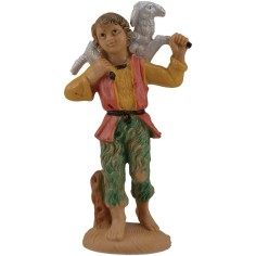 Pastor con oveja a hombros 10 cm Mundo Belenes