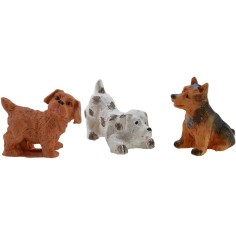 Set de 3 perros de resina Mondo Presepi 2