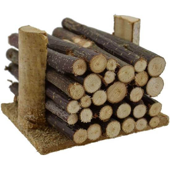 Legna accatastata cm 6x6x4,5 Mondo Presepi