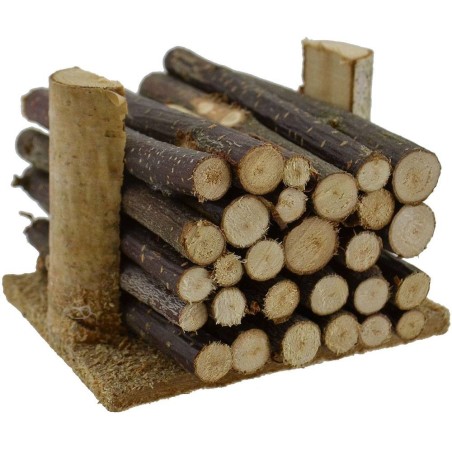 Stacked wood 6x6x4.5 cm