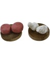 Set 2 taglieri con formaggio ø 1,8 cm