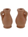 Set of 2 terracotta carafes 2 cm