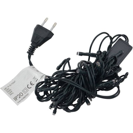 Catena 20 led presepe luce bianca calda distanza led 20 cm