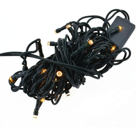 Cadena de 20 luces LED para belén, luz blanca cálida, distancia