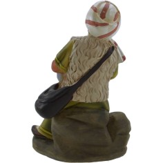 Ragazzo che suona la zampogna 15 cm in resina Mondo Presepi 2