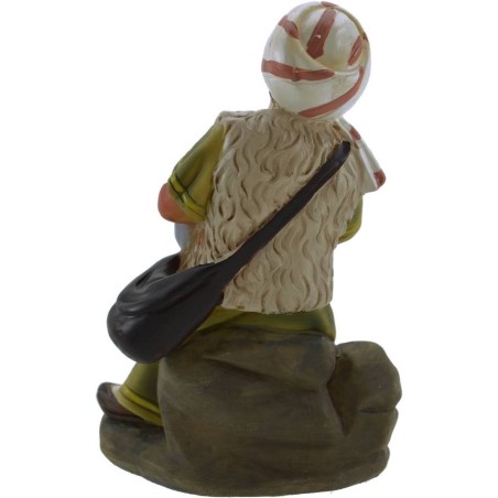 Ragazzo che suona il piffero 15 cm in resina