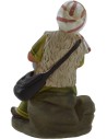 Ragazzo che suona la zampogna 15 cm in resina Mondo Presepi