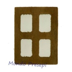 Ventana de madera 4x5 cm Mundo Belenes