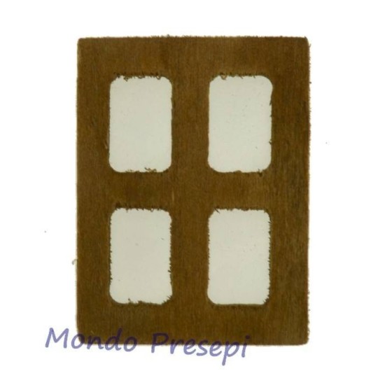 Ventana de madera 4x5 cm Mundo Belenes