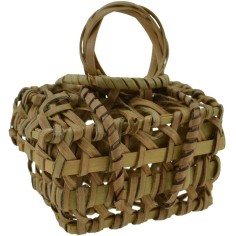 Basket with lid cm 4x2.5x3-5.5 h.