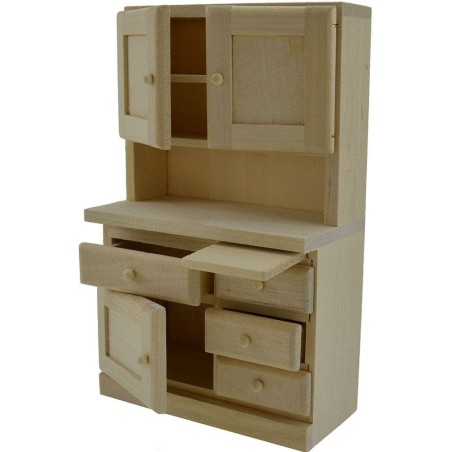 Credenza in legno 9,5x4,5x15,5 h. Mondo Presepi