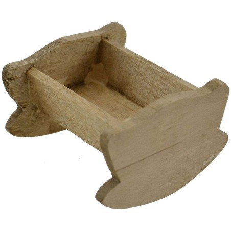 Wooden cradle 3.5X4 cm