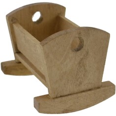 Culla in legno cm 6x5 Mondo Presepi