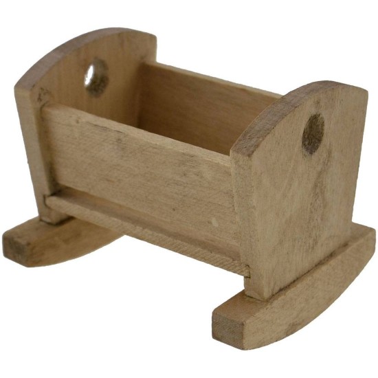 Wooden cradle 6x5 cm