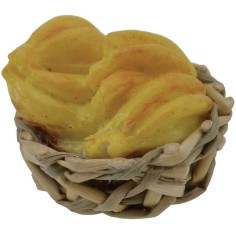 Cesto in vimini ø 2,5 cm con banane Mondo Presepi