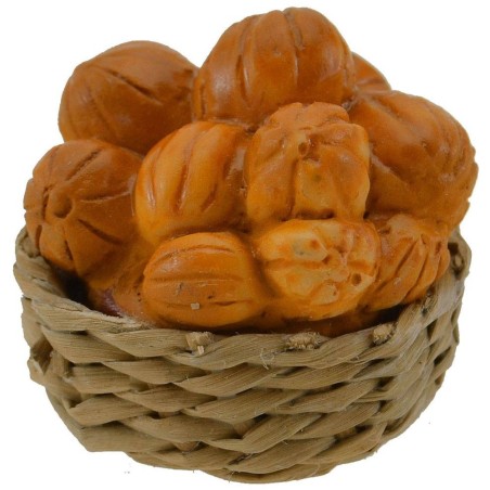 Wicker basket ø 3 cm with melons