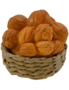 Wicker basket ø 3 cm with melons