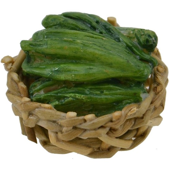 Wicker basket ø 2.5 cm with courgettes