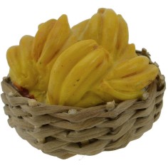 Cesto in vimini ø 3 cm con banane Mondo Presepi