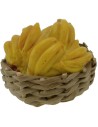 Wicker basket ø 3 cm with bananas
