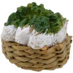 Cesto in vimini ø 3 cm con sedano Mondo Presepi