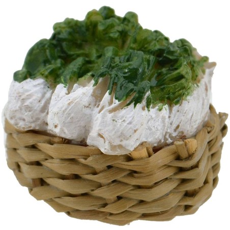 Cesta de mimbre ø 3 cm con apio Mundo Pesebres