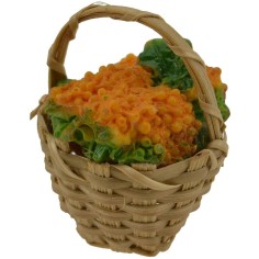 Wicker basket with grapes white ø 2,5 cm 2