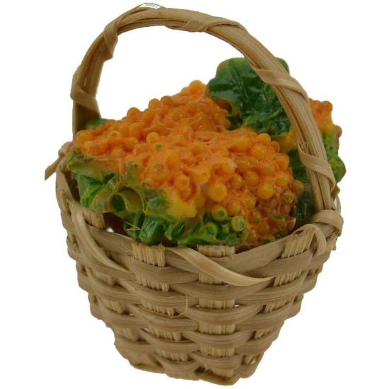 Wicker basket with grapes white ø 2,5 cm