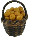 Wicker basket ø 2.5 cm with oranges