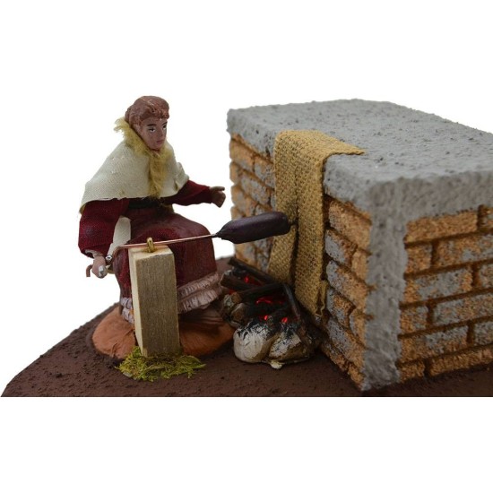 Woman on the spit in motion Oliver