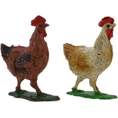 Set of 2 Oliver hens 3 cm