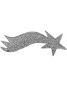 Estrella cometa pesebre plata 22,5 cm