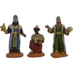 Conjunto de 3 Reyes Magos de 8 cm Oliver Mondo Presepi