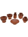 Set de 6 ánforas de terracota 2-2,5-3 cm