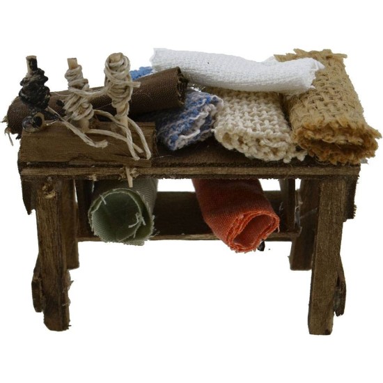 Banco tamaño 7x3x4,5 cm h. Mundo Pesebres