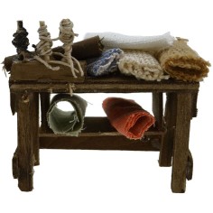 Banco sarta cm 7x3x4,5 h. Mondo Presepi