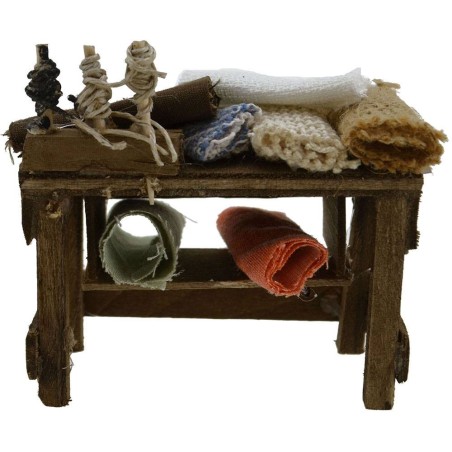 Banco sarta cm 7x3x4,5 h. Mondo Presepi