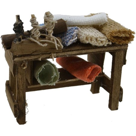 Banco sarta cm 7x3x4,5 h. Mondo Presepi