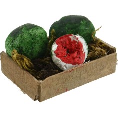 Caja de madera con sandías cm 4x3x1 Mundo Belenes 2