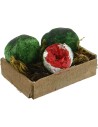 Wooden box with watermelons cm 4x3x1